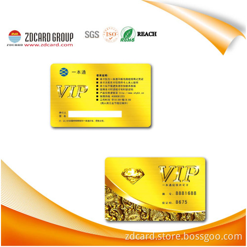 Restaurant Gift Fancy Wholesale Membership Card